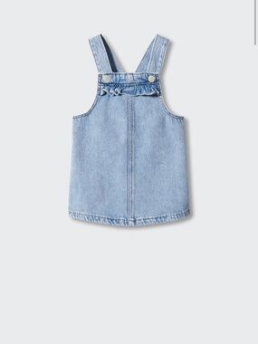 MANGO RUFFLED PINAFORE DRESS SizE 4-5 NWT